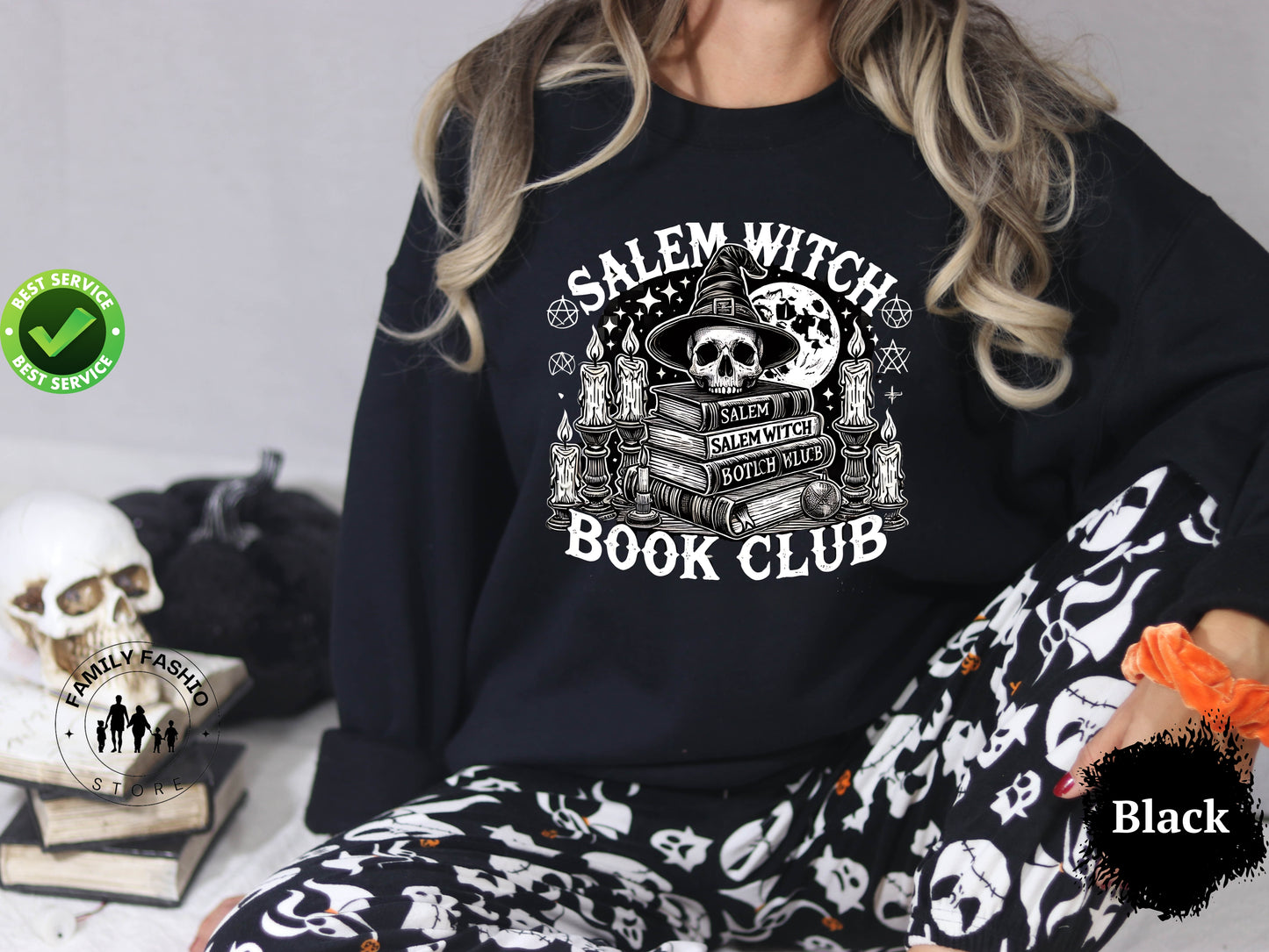 Salem Witch Book Club sweater