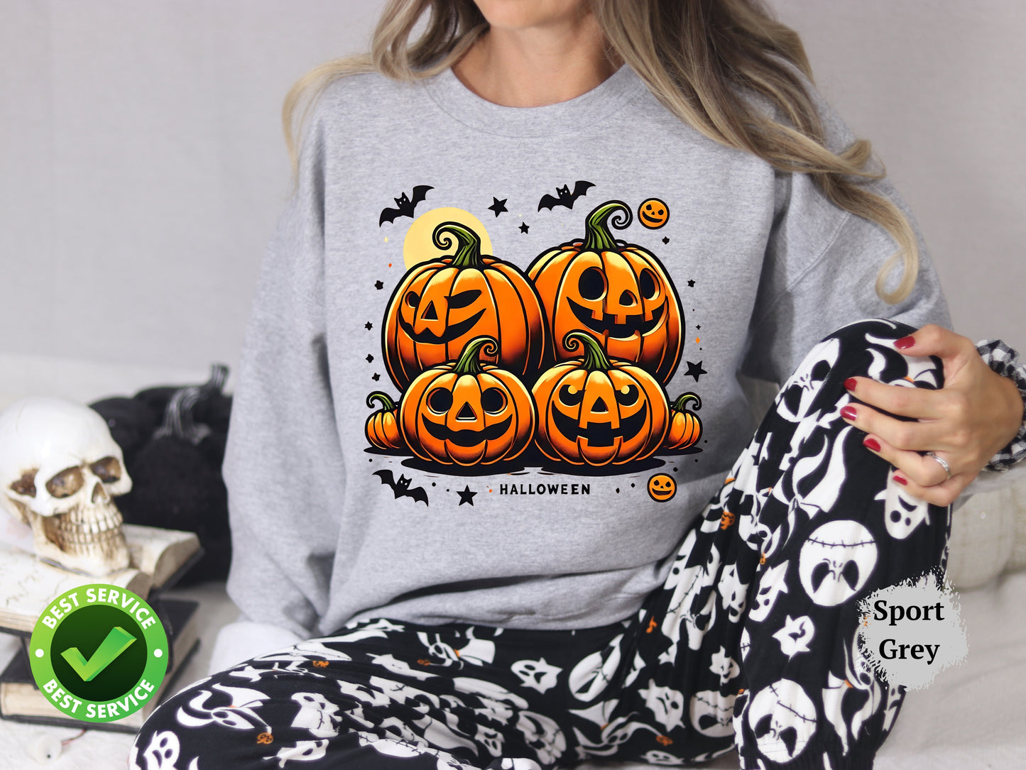 Jack o Lantern  pumpkin sweater