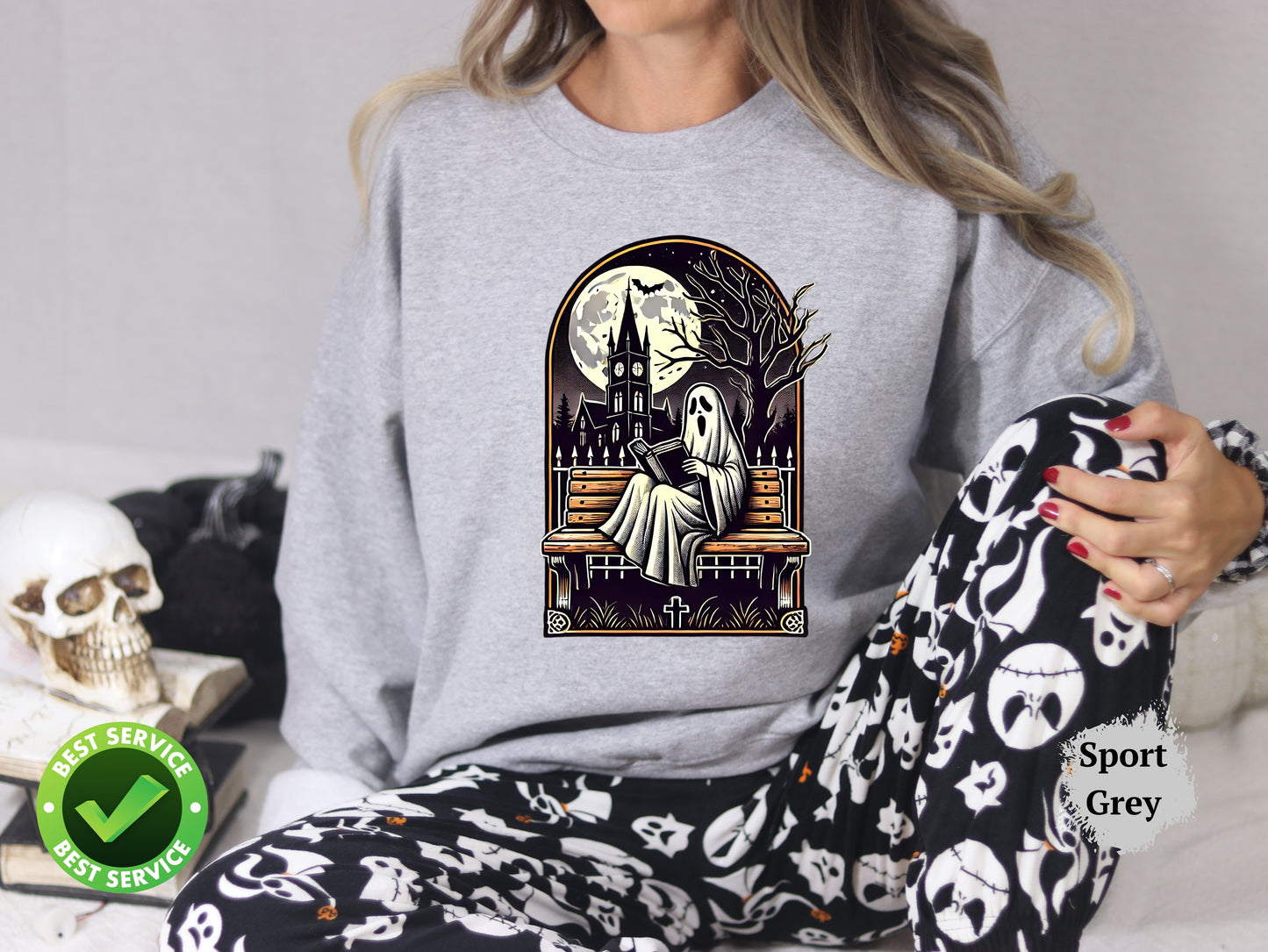 Ghost Read In Peace Sweater