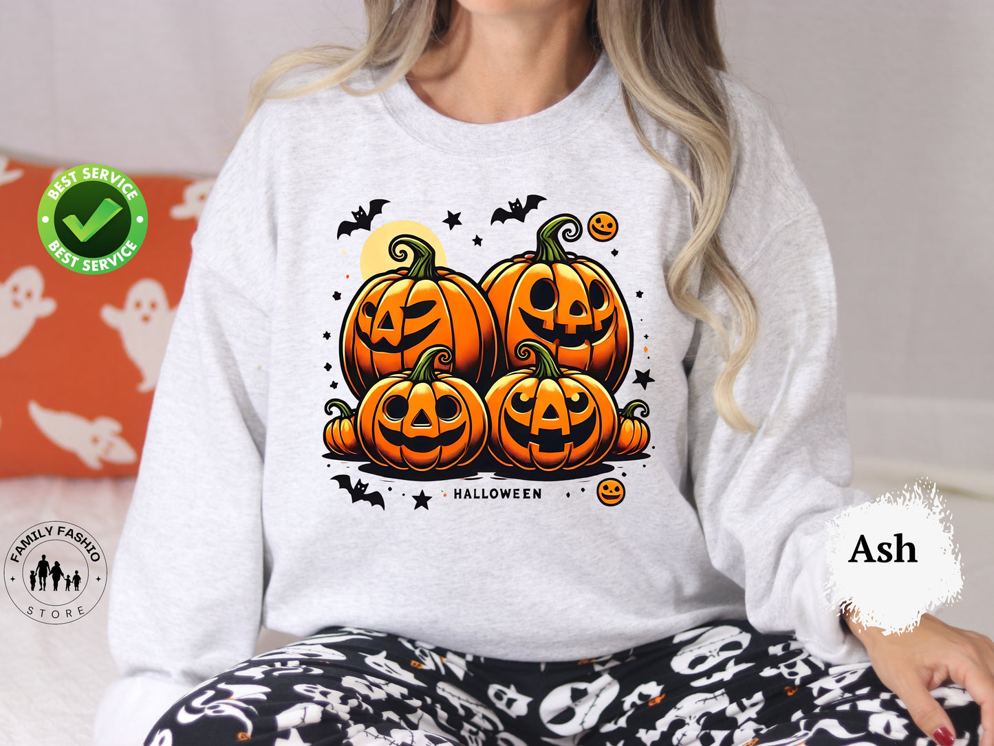 Jack o Lantern  pumpkin sweater