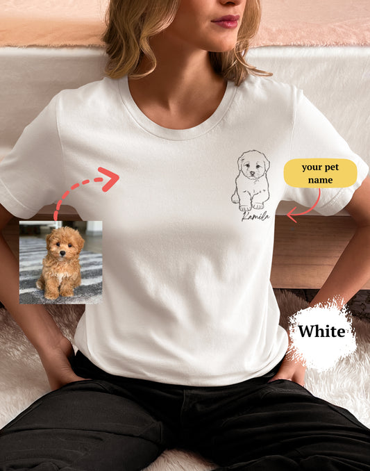 Pet Photo + Name CUSTOM T-SHIRT