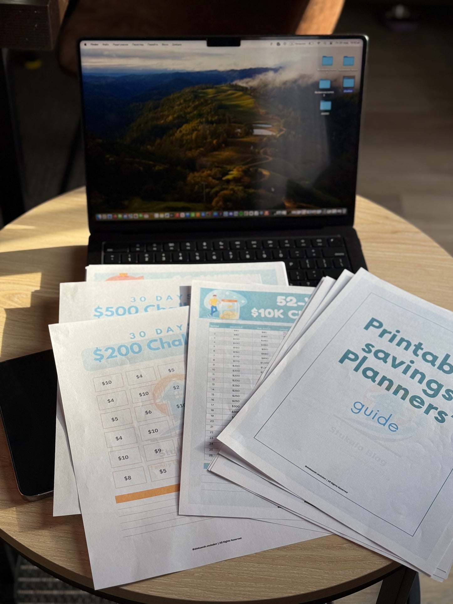 Savings Planner and Budget Planner Printables