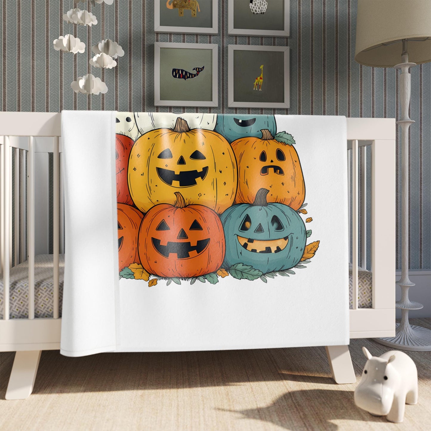 Personalized Halloween Blanket Custom Name Blanket