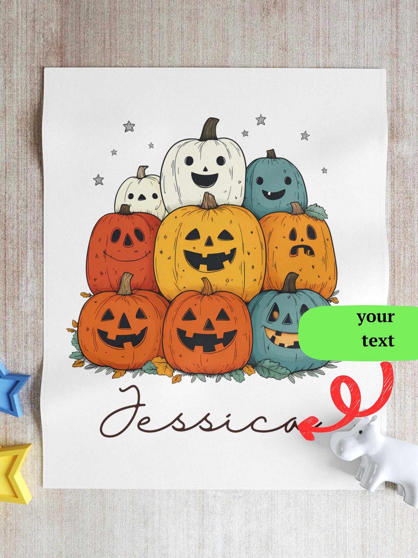 Personalized Halloween Blanket Custom Name Blanket