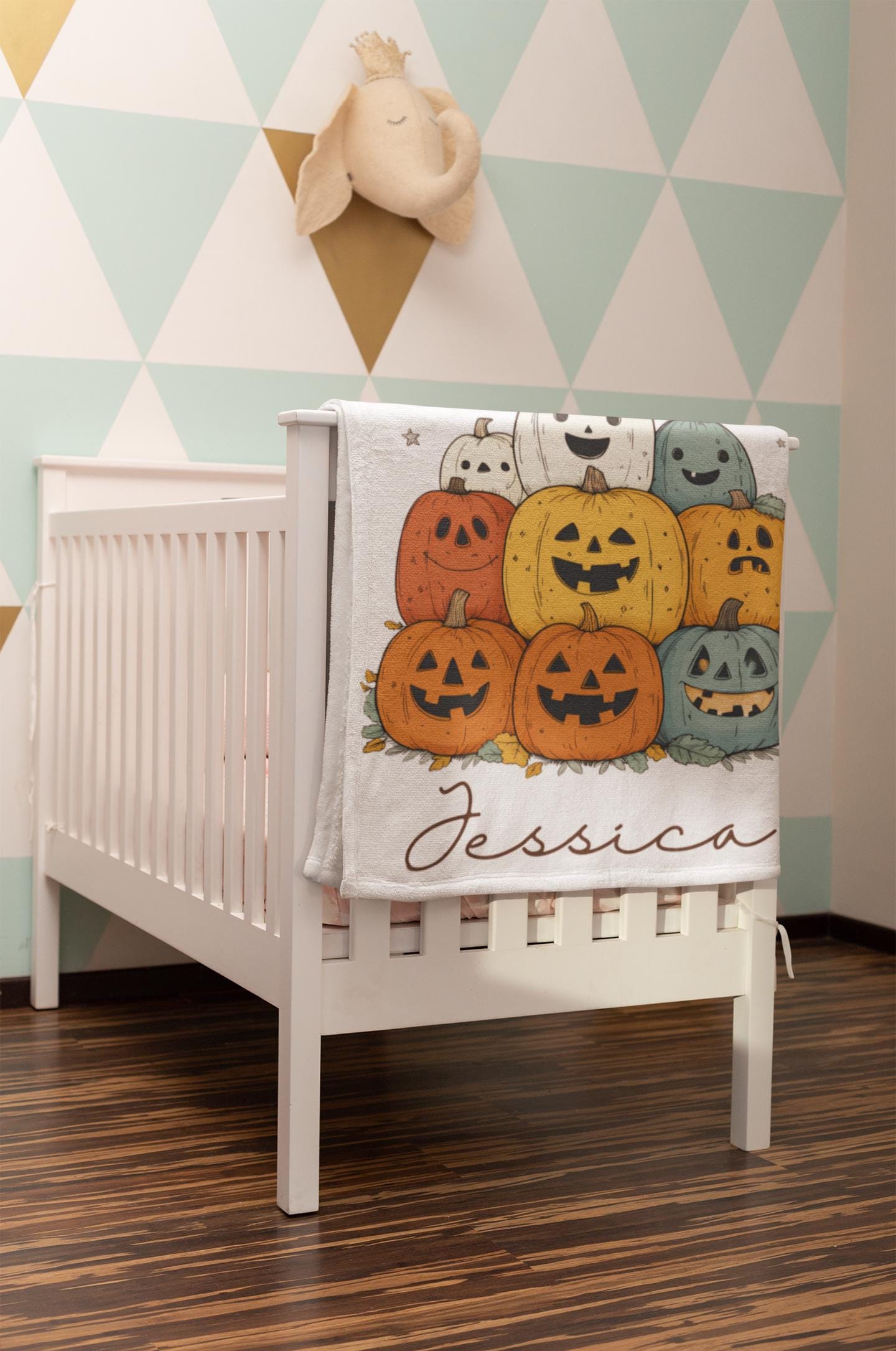 Personalized Halloween Blanket Custom Name Blanket